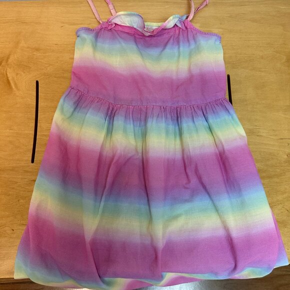 Angeles  Kids Girls Pastel Rainbow Sleeveless Dress Size 11-12yrs-Great Shape! - Picture 2 of 4